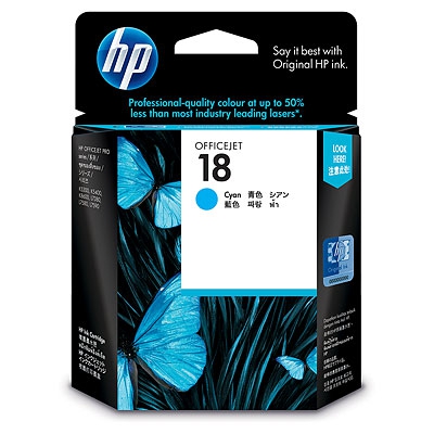 Mực in HP 18 Cyan Officejet Ink Cartridge (C4937A)