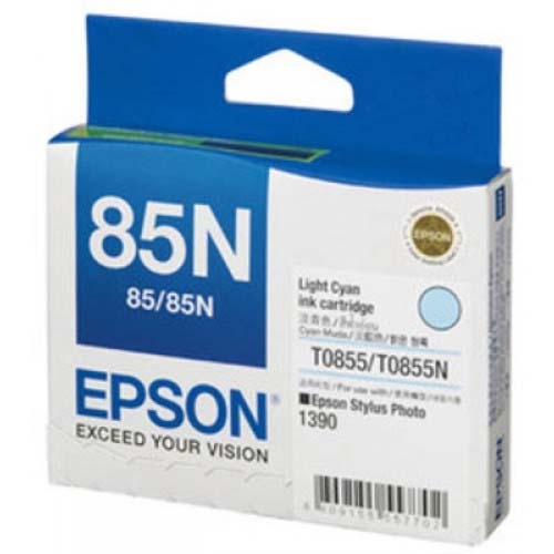 Mực in phun màu Epson T60 (T0855N) - Light Cyan (Xanh nhạt)